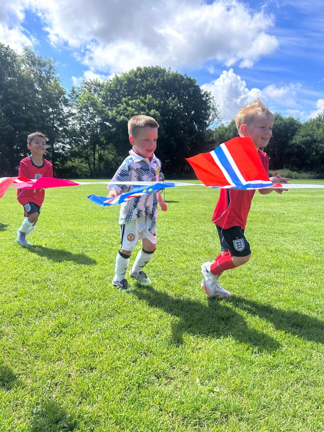 Children enjoying sport together